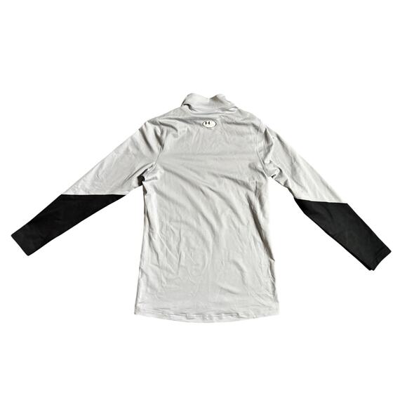 Under Armour Men’s UA Cold Gear Infrared Fitted Mock Turtleneck Gray Black NWT - Picture 8 of 8